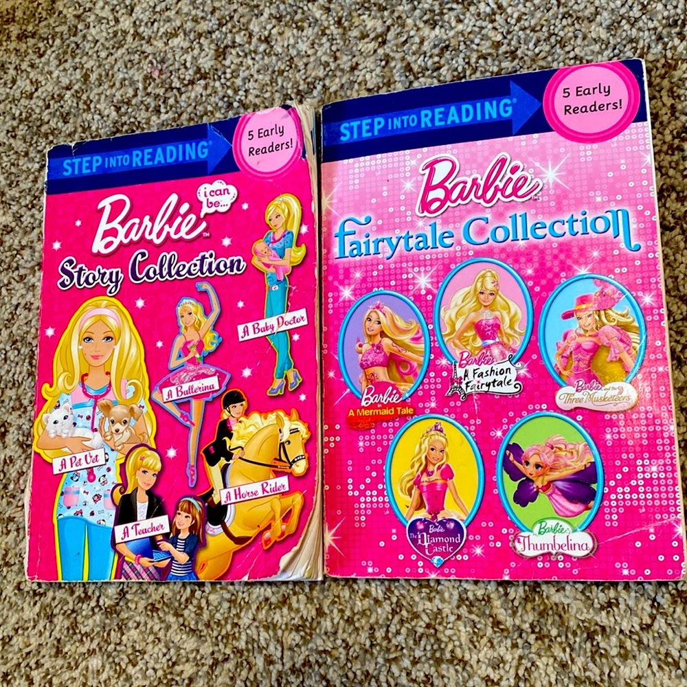 Barbie reading books, early readers